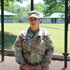 Officer Candidate Valeska 
Mosquera